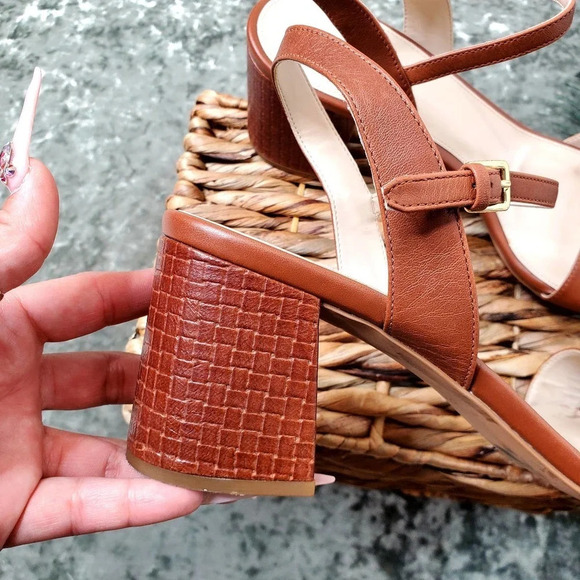 Cole Haan Josie Brown Black Heel Sandal - Picture 4 of 8